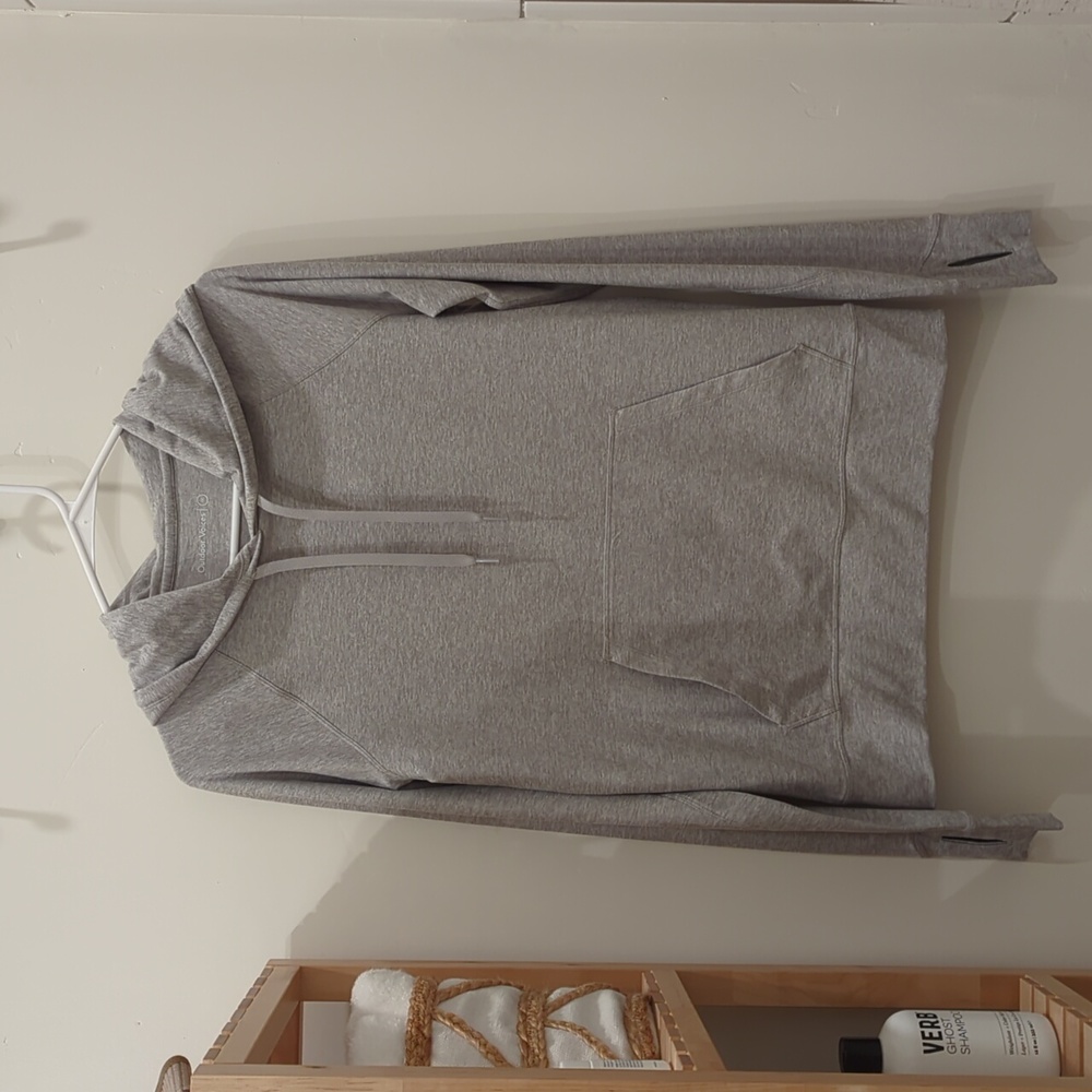 OUTDOOR VOICES Cloud Knit hoodie heather grey SIZE MEDIUM